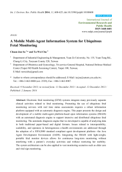 A Mobile Multi-Agent Information System for Ubiquitous Fetal
