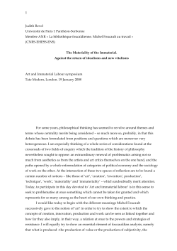 Revel - Against the return of idealisms and new vitalisms