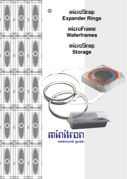 Snap rings and wafer frames