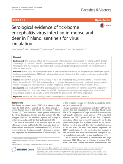 Serological evidence of tick-borne encephalitis virus infection in