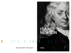 ISAAC NEWTON - Big History Project