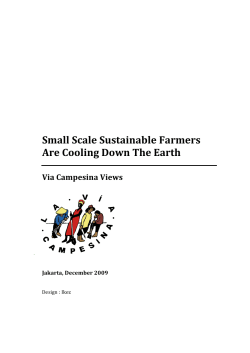 Small Scale Sustainable Farmers Are Cooling Down The Earth