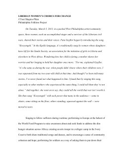 Liberian Women`s Chorus for Change by Toni Shapiro-Phim