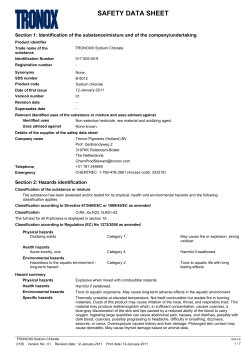 safety data sheet