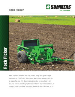Rock Picker - Summers Mfg