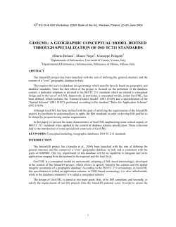geouml: a geographic conceptual model defined through