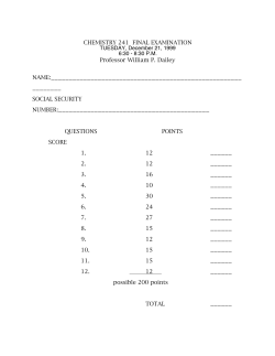 Old Final exam