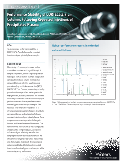 Performance Stability of CORTECS 2.7 μm Columns