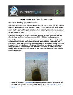 SPQ &ndash; Module 10 &ndash; Crevasses!