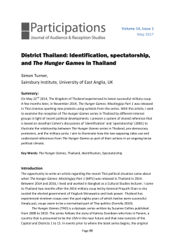 District Thailand: Identification, spectatorship, and The Hunger