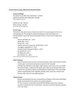 Tacoma-Pierce County, WA Community Information