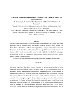 A three end member model for petrologic analysis of Lunar