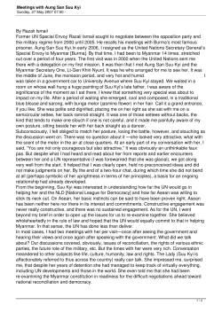 Meetings with Aung San Suu Kyi