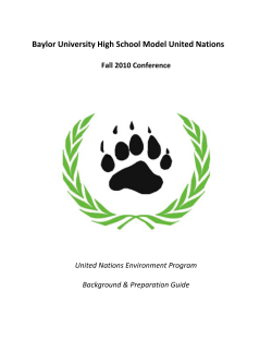 Baylor University High School Model United Nations