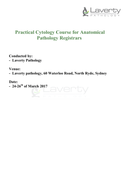 Practical Cytology Course for Anatomical