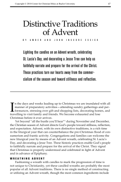 Distinctive Traditions of Advent