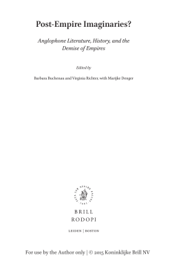 Post-Empire Imaginaries?