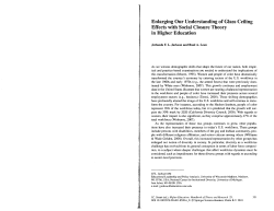 Enlarging Our Understanding of Glass Ceiling Effects with