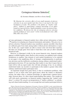 Contagious Adverse Selection
