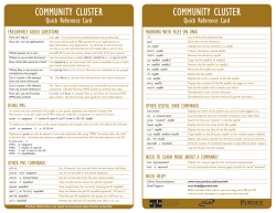 Cluster Quick Reference Card - Purdue RCAC