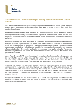 APT Innovations &ndash; Biomedical Project Testing