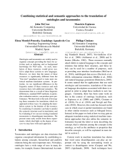 Combining statistical and semantic approaches to