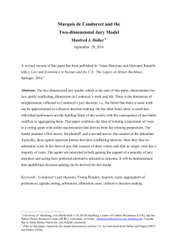 Marquis de Condorcet and the Two