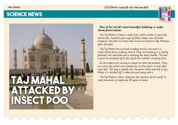 TAJ MAHAL ATTACKED BY INSECT POO
