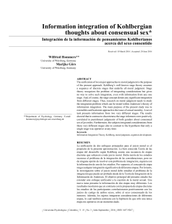 Information integration of Kohlbergian thoughts