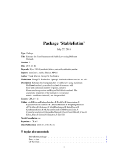Package `StableEstim`