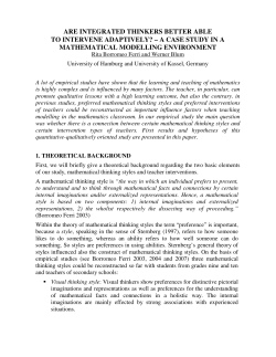 are integrated thinkers better able to intervene adaptively?