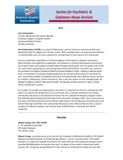 2017 Council Member Bios - American Hospital Association