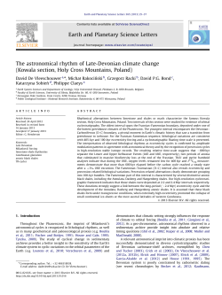The astronomical rhythm of Late-Devonian climate change (Kowala