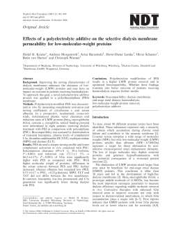 Effects of a polyelectrolyte additive on the selective dialysis