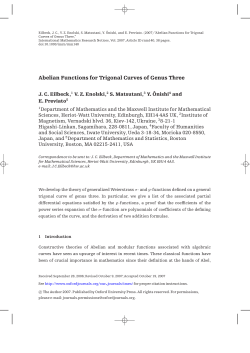 Abelian Functions for Trigonal Curves of Genus Three