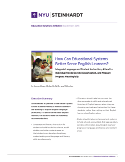 How Can Educational Systems Better Serve