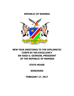 Presidents New Years Greetings Speech 2017