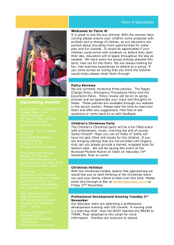 Term 4 2015 - Organic Kids Christchurch