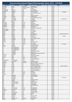 everest result 2016