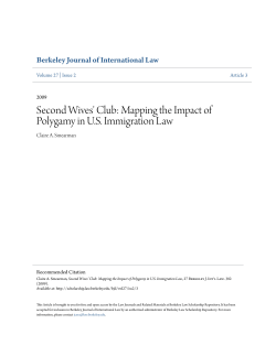 Second Wives` Club: Mapping the Impact of Polygamy in U.S.