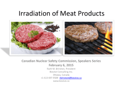 Irradiated Beef: It`s a choice - Canadian Nuclear Safety Commission
