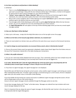 Q. Are there new features and functions in Online Banking? A