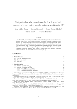 Dissipative boundary conditions for 2x2 hyperbolic systems of