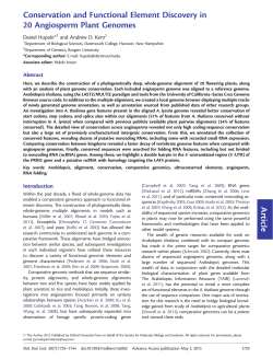 Article Conservation and Functional Element Discovery in 20