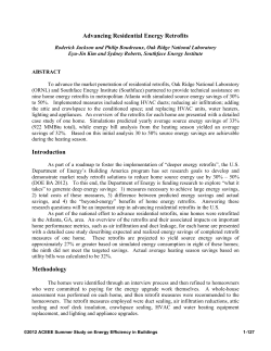 Advancing Residential Energy Retrofits