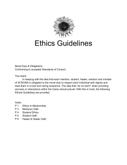Ethics Guidelines