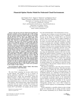 Financial Option Market Model for Federated