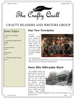 CRAFTY READERS AND WRITERS GROUP