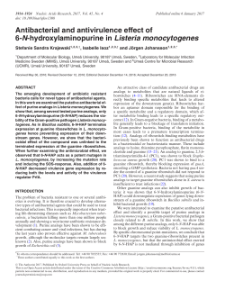 Antibacterial and antivirulence effect of 6-N