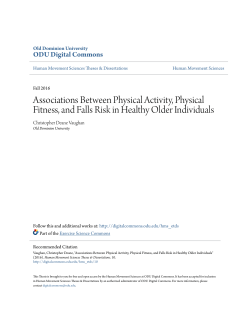 Associations Between Physical Activity, Physical Fitness, and Falls